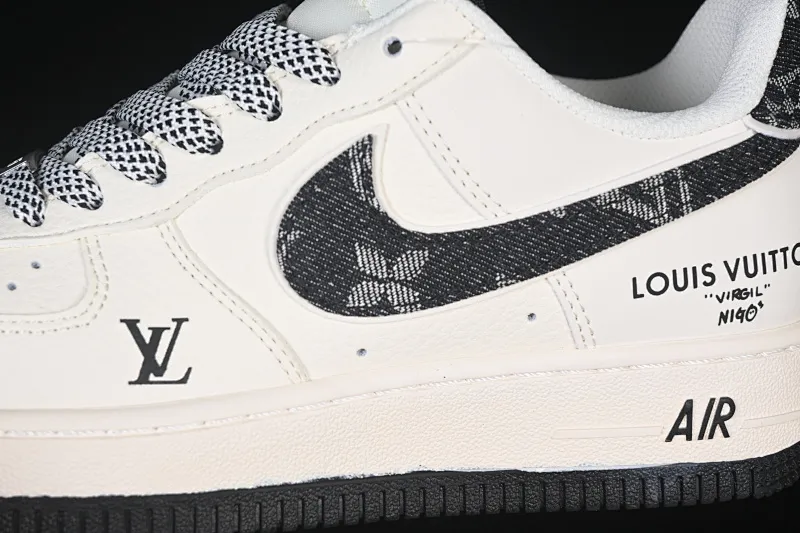 All categories Nk Air Force 1 Air Force series Nk Air Force 1 Low Air Force low-top Nike Air Force 1'07 Low LV joint black denim print Air Force 1 low-top casual sneakers SM6668-108